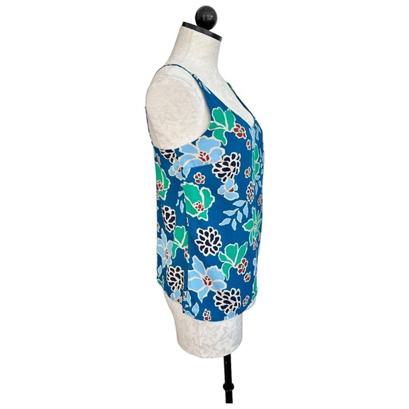 Banana Republic Factory Floral Tank Top Scoop Neck Size XS - Picture 5 of 9